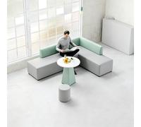 KIBONCY Set di posti a sedere a onda curva for divano modulare curvo, posti a sedere componibili creativi in ecopelle for lobby aziendale, area di attesa del centro commerciale(B)