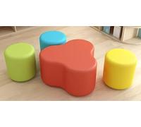 KIBONCY Set Di Posti A Sedere For Bambini A Forma Fiore Morbido, Combinazione Sgabelli Puzzle In Schiuma Colorata, Panca Curva(N)
