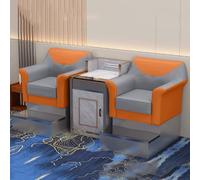 KIBONCY Set di posti a sedere for biliardo premium a 2 posti con tavolo in vetro temperato, divani club di fascia alta for sala giochi e sala da biliardo(A)