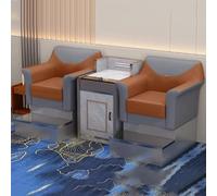 KIBONCY Set di posti a sedere for biliardo premium a 2 posti con tavolo in vetro temperato, divani club di fascia alta for sala giochi e sala da biliardo(C)