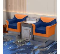 KIBONCY Set di posti a sedere for biliardo premium a 2 posti con tavolo in vetro temperato, divani club di fascia alta for sala giochi e sala da biliardo(B)