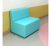 KIBONCY Set divano con schienale Genitore - Bambino Asilo e istituto di formazione Aula di danza Sala delle attività del Museo delle scienze dell'area di riposo(80x60x72cm)