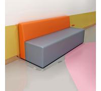 KIBONCY Set divano con schienale Genitore - Bambino Asilo e istituto di formazione Aula di danza Sala delle attività del Museo delle scienze dell'area di riposo(180x60x72cm)