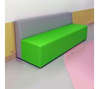 KIBONCY Set divano con schienale Genitore - Bambino Asilo e istituto di formazione Aula di danza Sala delle attività del Museo delle scienze dell'area di riposo(200x60x72cm)