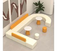 KIBONCY Set lounge da ufficio contemporaneo for lettino odontoiatrico - Divano componibile con tavolino da caffè for aree di attesa e reception dei pazienti(C)