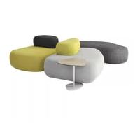 KIBONCY Set Modulare Moderno In Tessuto Curvo, Panca Rotonda Imbottita, Sgabello For Divano Creative Cloud For Soggiorno, Hall Dell'hotel, Area Di Attesa Dell'ufficio(A)