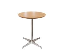 KIBONCY Set Tavolo Da Pranzo Moderno E Sedie Tavolini Da Bistrò Da Caffè In Legno Quadrati Rotondi Della Metà Del Secolo Con Sedie In Finta Pelle Mobili In Accento For Il Negozio Di Dolciumi(C50CM)