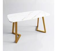 KIBONCY Set tavolo e scrivania moderno con sedia - Combinazione moderna di sedie e reception for ufficio, divano da lettura imbottito in pelle for la casa, centro commerciale(K)