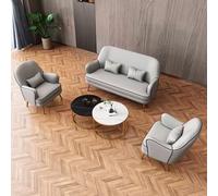 KIBONCY Set tavolo e scrivania moderno con sedia - Combinazione moderna di sedie e reception for ufficio, divano da lettura imbottito in pelle for la casa, centro commerciale(T)