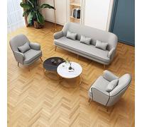 KIBONCY Set tavolo e scrivania moderno con sedia - Combinazione moderna di sedie e reception for ufficio, divano da lettura imbottito in pelle for la casa, centro commerciale(U)