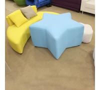 KIBONCY Set tavolo e sedia for bambini - Ideale for centri di prima educazione, asili nido e angoli lettura con design a stella e luna(D)