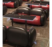 KIBONCY Set tavolo e sedie da bar retrò, divano for cabina privata, taverna commerciale e set tavolo e sedie da caffetteria casual(K)