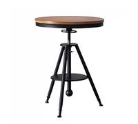 KIBONCY Set tavolo e sedie da bistrot for caffè all'aperto, set da pranzo rotondo in metallo for caffetteria, mobili da ristorante commerciale for patio del negozio di dessert(A)