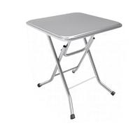 KIBONCY Set Tavolo E Sedie Da Bistrot For Interni Ed Esterni For Patio Pieghevole In Acciaio Inossidabile, Preparazione Lavoro In Cucina, Giochi Picnic In Campeggio(H70CM)