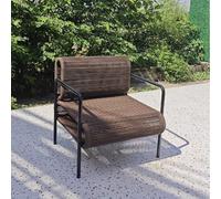 KIBONCY Set tavolo e sedie da tè for balcone, tavolo e sedia moderni e minimalisti for cortile esterno, set di tre pezzi in vimini for cortile esterno for esposizione esterna(A3)