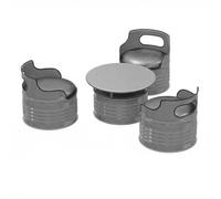 KIBONCY Set tavolo e sedie for barili di petrolio - Stile industriale rustico, comodi sedili imbottiti, adatti for bar, garage e sale da pranzo a tema retrò(E)