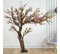 KIBONCY Simulation Pomegranate Tree Persimmon Tree, for shopping malls, companies, conference rooms, living rooms, scenic spots, etc(3 * 3m)