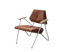 KIBONCY Single Sofa for Bedroom, Upholstered Reading Comfy Armchair,Accent Chair, Metal Framed,for Living, Room(E)