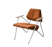 KIBONCY Single Sofa for Bedroom, Upholstered Reading Comfy Armchair,Accent Chair, Metal Framed,for Living, Room(D)