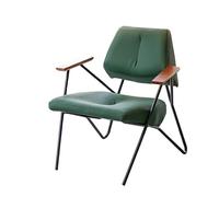 KIBONCY Single Sofa for Bedroom, Upholstered Reading Comfy Armchair,Accent Chair, Metal Framed,for Living, Room(A)