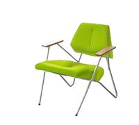 KIBONCY Single Sofa for Bedroom, Upholstered Reading Comfy Armchair,Accent Chair, Metal Framed,for Living, Room(C)