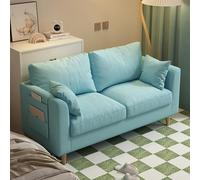 KIBONCY Small Loveseat Couches with Side Pockets, Cloud Couch Lounge Sofa with 2 Cushion Mid Century Modern Decor for Living Room Aparment(3,143cm)