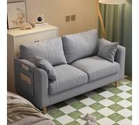 KIBONCY Small Loveseat Couches with Side Pockets, Cloud Couch Lounge Sofa with 2 Cushion Mid Century Modern Decor for Living Room Aparment(5,173cm)