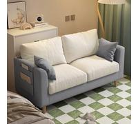 KIBONCY Small Loveseat Couches with Side Pockets, Cloud Couch Lounge Sofa with 2 Cushion Mid Century Modern Decor for Living Room Aparment(4,123cm)