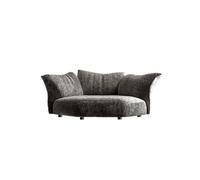 KIBONCY Sofa Couch Mid-Century Modern Velvet Loveseat, Deep Seat with Pillows Chenille for Living Room, Bedroom(F)