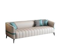 KIBONCY Sofa Small Apartment Double Couch, Modern White Couches for Living Room, Mid-Century Beige, Luxury Loveseat(C,140cm)