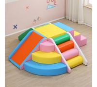 KIBONCY Soft Play Climbing Toys Indoor for Toddlers Ideal Crawling and Exploration Set Toddler with Easy Setup & Clean(C)