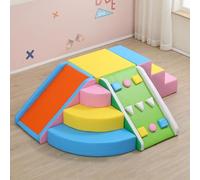 KIBONCY Soft Play Climbing Toys Indoor for Toddlers Ideal Crawling and Exploration Set Toddler with Easy Setup & Clean(B)