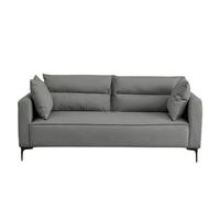 KIBONCY Space-Saving Tech Fabric Sofa, 3 Seater Modular Couch with Detachable Pillows, Pet Safe, Easy to Clean for Living Room Playroom(B,120cm)