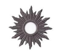 KIBONCY Specchio con cornice in legno irregolare asimmetrico, specchio da bagno in stile rustico for parete, soggiorno, ingresso, camera da letto