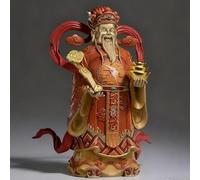 KIBONCY Statua in rame del dio cinese della ricchezza, statuetta della fortuna Feng Shui for la scrivania del soggiorno, decorazione for ufficio domestico e ricchezza e prosperità, regalo(A)