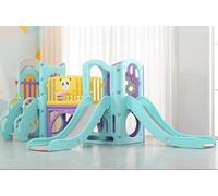 KIBONCY Struttura da Arrampicata con Scivolo for Bambini, Parco Giochi for al Coperto Scale, Piccolo Giocattolo Sicuro for La Casa, Il Cortile, Giardino(E)
