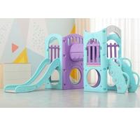 KIBONCY Struttura da Arrampicata con Scivolo for Bambini, Parco Giochi for al Coperto Scale, Piccolo Giocattolo Sicuro for La Casa, Il Cortile, Giardino(B)