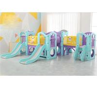 KIBONCY Struttura da Arrampicata con Scivolo for Bambini, Parco Giochi for al Coperto Scale, Piccolo Giocattolo Sicuro for La Casa, Il Cortile, Giardino(F)