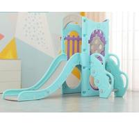 KIBONCY Struttura da Arrampicata con Scivolo for Bambini, Parco Giochi for al Coperto Scale, Piccolo Giocattolo Sicuro for La Casa, Il Cortile, Giardino(A)