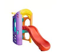 KIBONCY Struttura da Arrampicata Multi-Tunnel for Bambini con Doppi Scivoli, Set Gioco for al Coperto E All'aperto, Grande Centro attività for Il Cortile(A)