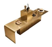 KIBONCY Supporto For Merce Al Dettaglio In Acciaio Inossidabile Costruzione Durevole Base Stabile Piattaforma Professionale For Vetrina For Esposizione Fieristica Di Sedi Aziendali(200cm)