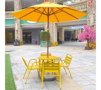 KIBONCY Tavoli e sedie da esterno, cortile esterno, moderno e semplice, for il tempo libero, con ombrellone.(C)