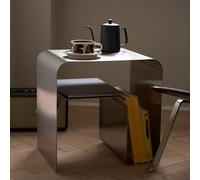 KIBONCY Tavolino Da Caffè Di Lusso Di Forma Irregolare In Acciaio Inossidabile E Bronzo Antico, Tavolo Combinato Con Diverse Altezze for Salotti E Piccoli Appartamenti.(L)