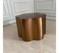 KIBONCY Tavolino Da Caffè Di Lusso Di Forma Irregolare In Acciaio Inossidabile E Bronzo Antico, Tavolo Combinato Con Diverse Altezze for Salotti E Piccoli Appartamenti.(G)