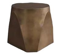 KIBONCY Tavolino Da Caffè Di Lusso Di Forma Irregolare In Acciaio Inossidabile E Bronzo Antico, Tavolo Combinato Con Diverse Altezze for Salotti E Piccoli Appartamenti.(C)