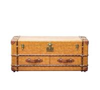 KIBONCY Tavolo Da Cocktail In Legno Rettangolare, Tavolo Centrale Moderno Di Metà Secolo Con 2 Cassetti Di Stoccaggio E Spazio Di Archiviazione Aperta, Per Soggiorno/fattori A