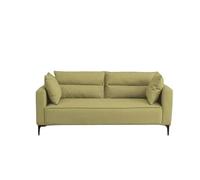 KIBONCY Tech Fabric Sofa 3 Seater, Cloud-Like Dual-Layer Cushion Couch, Low-Profile with Metal Legs, Upholstery for Modern Living Room(C,80cm)