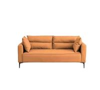 KIBONCY Tech Fabric Sofa 3 Seater, Cloud-Like Dual-Layer Cushion Couch, Low-Profile with Metal Legs, Upholstery for Modern Living Room(B,120cm)