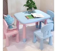 KIBONCY Thickened Desk And Chair Sets, New Chinese-style Solid Wood Activity Area, Reading Area, Entertainment Area, Student Desks And Chairs Set(A1)