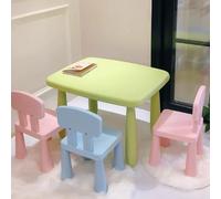 KIBONCY Thickened Desk And Chair Sets, Plastic Desks For Kindergarten, Training Center, Lobby, Waiting Area(A6)